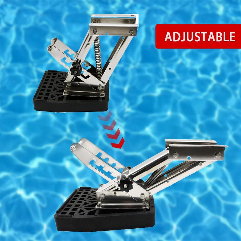 Haida 2 Stroke Outboard Motor Bracket Kicker for Boat up to 20HP, Auxiliary Heavy Duty Marine Motor Bracket Max Load 20HP - Image 5